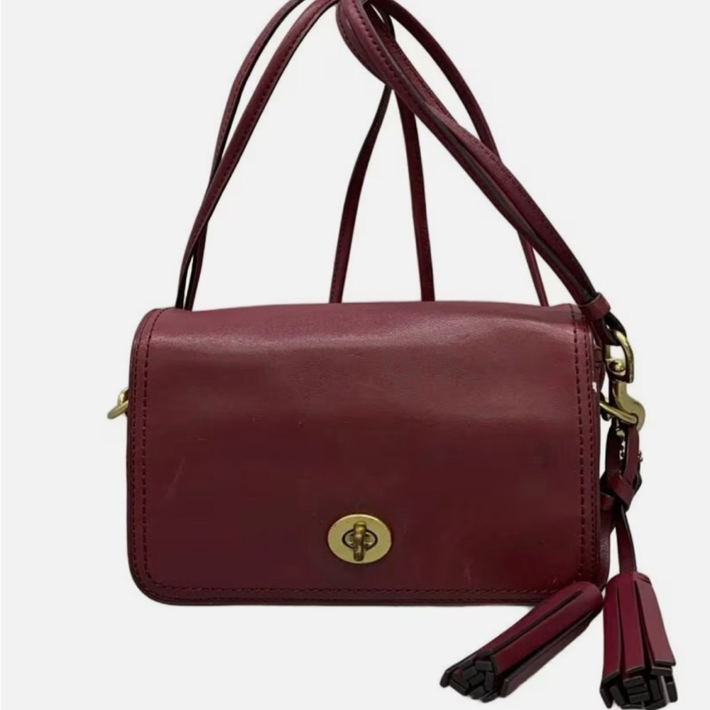 Elegant Brown Leather Crossbody Bag